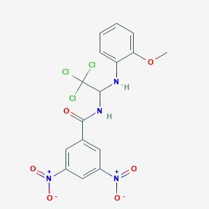 3,5-dinitro-N-{2,2,2-trichloro-1-[(2-methoxyphenyl)amino]ethyl}benzamide