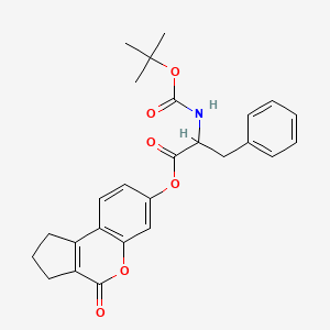 4-oxo-1,2,3,4-tetrahydrocyclopenta[c]chromen-7-yl N-(tert-butoxycarbonyl)phenylalaninate