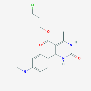 3-Chloropropyl 4-[4-(dimethylamino)phenyl]-6-methyl-2-oxo-1,2,3,4-tetrahydropyrimidine-5-carboxylate