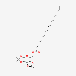 molecular formula C30H54O7 B11705224 (4,4,11,11-tetramethyl-3,5,7,10,12-pentaoxatricyclo[7.3.0.02,6]dodecan-8-yl)methyl octadecanoate 