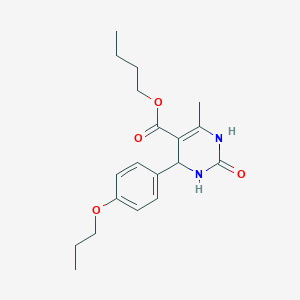 Butyl 6-methyl-2-oxo-4-(4-propoxyphenyl)-1,2,3,4-tetrahydropyrimidine-5-carboxylate