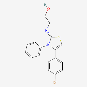 2-{[(2Z)-4-(4-bromophenyl)-3-phenyl-1,3-thiazol-2(3H)-ylidene]amino}ethanol