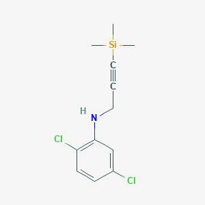 molecular formula C12H15Cl2NSi B11705367 2,5-dichloro-N-[3-(trimethylsilyl)prop-2-yn-1-yl]aniline 