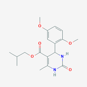 2-Methylpropyl 4-(2,5-dimethoxyphenyl)-6-methyl-2-oxo-1,2,3,4-tetrahydropyrimidine-5-carboxylate