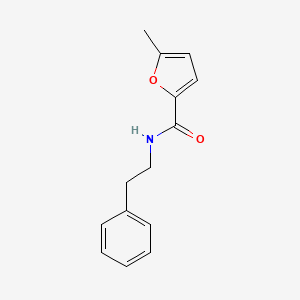 molecular formula C14H15NO2 B11705413 5-methyl-N-(2-phenylethyl)furan-2-carboxamide 