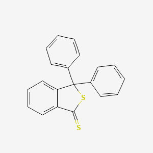 molecular formula C20H14S2 B11705443 3,3-Diphenyldithiophthalide CAS No. 55548-99-7