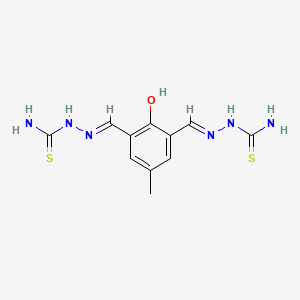 [[(E)-[5-[(carbamothioylhydrazinylidene)methyl]-3-methyl-6-oxo-1-cyclohexa-2,4-dienylidene]methyl]amino]thiourea