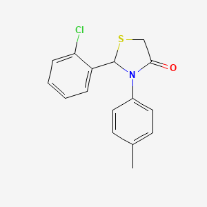 2-(2-Chlorophenyl)-3-(4-methylphenyl)-1,3-thiazolidin-4-one