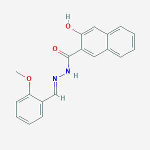 molecular formula C19H16N2O3 B11705492 3-hydroxy-N'-(2-methoxybenzylidene)-2-naphthohydrazide 