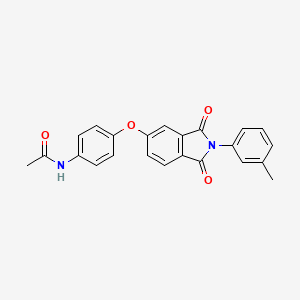 N-(4-{[2-(3-methylphenyl)-1,3-dioxo-2,3-dihydro-1H-isoindol-5-yl]oxy}phenyl)acetamide