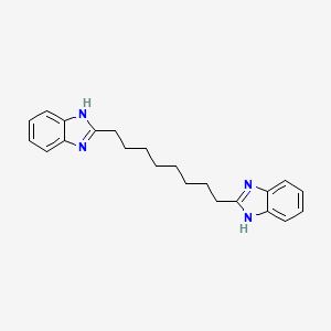 molecular formula C22H26N4 B11705514 Benzimidazole, 2,2'-octamethylenebis- CAS No. 5233-14-7