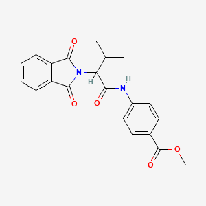 methyl 4-[2-(1,3-dioxo-2,3-dihydro-1H-isoindol-2-yl)-3-methylbutanamido]benzoate