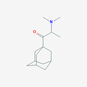 molecular formula C15H25NO B11705535 2-(Dimethylamino)-1-(tricyclo[3.3.1.1~3,7~]dec-1-yl)propan-1-one 