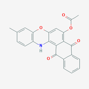 3-methyl-8,13-dioxo-13,14-dihydro-8H-naphtho[2,3-a]phenoxazin-7-yl acetate