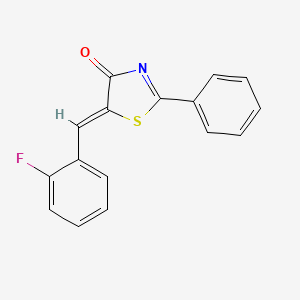 (5Z)-5-(2-fluorobenzylidene)-2-phenyl-1,3-thiazol-4(5H)-one