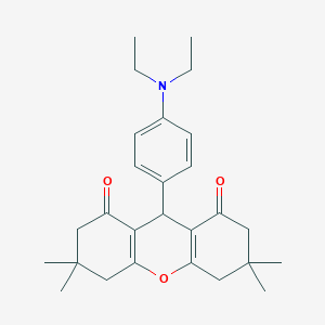 9-[4-(diethylamino)phenyl]-3,3,6,6-tetramethyl-3,4,5,6,7,9-hexahydro-1H-xanthene-1,8(2H)-dione