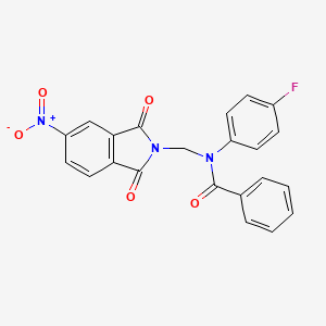 N-(4-Fluorophenyl)-N-(4-nitrophthalimidomethyl)benzamide