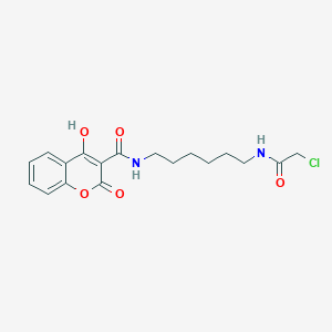 N-{6-[(chloroacetyl)amino]hexyl}-4-hydroxy-2-oxo-2H-chromene-3-carboxamide