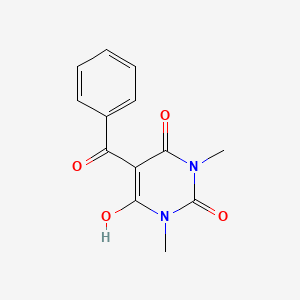 6-hydroxy-1,3-dimethyl-5-(phenylcarbonyl)pyrimidine-2,4(1H,3H)-dione