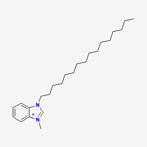 molecular formula C24H41N2+ B11705627 1-hexadecyl-3-methyl-1H-3,1-benzimidazol-3-ium 