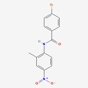 molecular formula C14H11BrN2O3 B11705633 4-bromo-N-(2-methyl-4-nitrophenyl)benzamide 