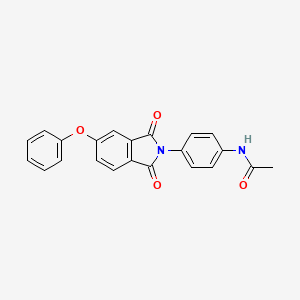 N-[4-(1,3-dioxo-5-phenoxy-1,3-dihydro-2H-isoindol-2-yl)phenyl]acetamide