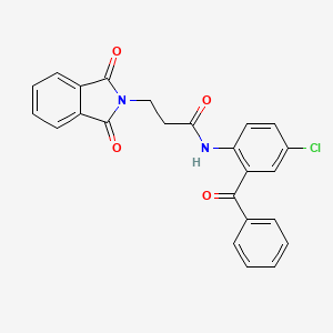 N-(2-benzoyl-4-chlorophenyl)-3-(1,3-dioxoisoindolin-2-yl)propanamide