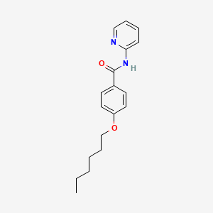 molecular formula C18H22N2O2 B11705766 4-(hexyloxy)-N-(pyridin-2-yl)benzamide 