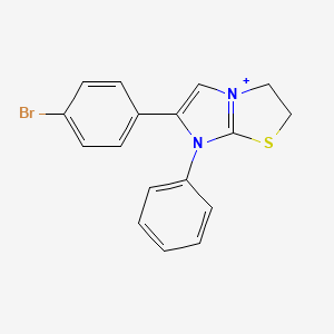 molecular formula C17H14BrN2S+ B11705772 6-(4-Bromophenyl)-7-phenyl-2,3-dihydroimidazo[2,1-b][1,3]thiazol-7-ium 