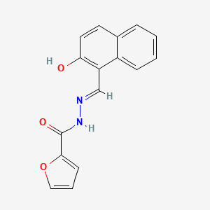 molecular formula C16H12N2O3 B11705778 N'-[(E)-(2-hydroxynaphthalen-1-yl)methylidene]furan-2-carbohydrazide 