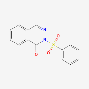 molecular formula C14H10N2O3S B1170578 2-(phenylsulfonyl)-1(2H)-phthalazinone 
