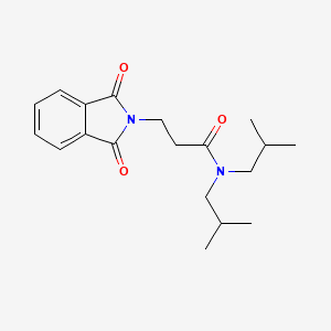 3-(1,3-dioxo-1,3-dihydro-2H-isoindol-2-yl)-N,N-bis(2-methylpropyl)propanamide