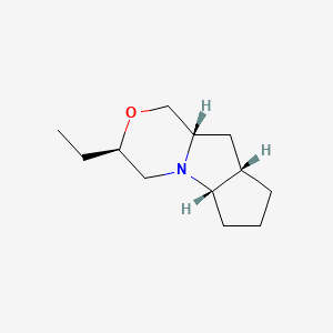 molecular formula C12H21NO B1170582 (3R,5aS,8aS,9aS)-3-Ethyldecahydrocyclopenta[4,5]pyrrolo[2,1-c][1,4]oxazine CAS No. 170876-84-3