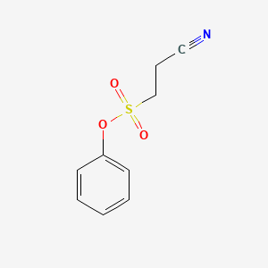 molecular formula C9H9NO3S B11705852 Phenyl 2-cyanoethanesulfonate 