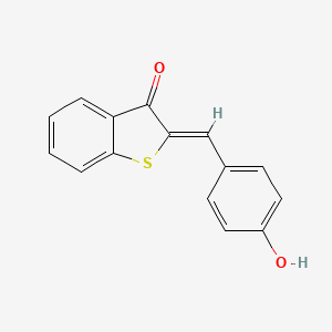 (2Z)-2-(4-hydroxybenzylidene)-1-benzothiophen-3(2H)-one