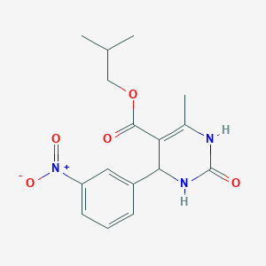 2-Methylpropyl 6-methyl-4-(3-nitrophenyl)-2-oxo-1,2,3,4-tetrahydropyrimidine-5-carboxylate