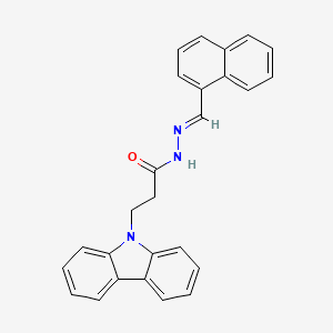 3-(9H-carbazol-9-yl)-N'-[(E)-naphthalen-1-ylmethylidene]propanehydrazide