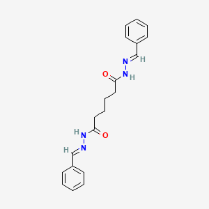 molecular formula C20H22N4O2 B11705976 Adipic bis(benzylidenehydrazide) 