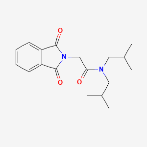 2-(1,3-dioxo-2,3-dihydro-1H-isoindol-2-yl)-N,N-bis(2-methylpropyl)acetamide