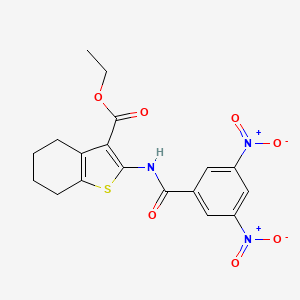 Ethyl 2-{[(3,5-dinitrophenyl)carbonyl]amino}-4,5,6,7-tetrahydro-1-benzothiophene-3-carboxylate