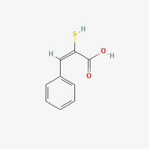 molecular formula C9H8O2S B11706043 (2E)-3-phenyl-2-sulfanylprop-2-enoic acid CAS No. 5740-34-1