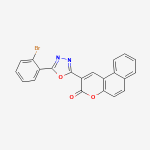 2-[5-(2-bromophenyl)-1,3,4-oxadiazol-2-yl]-3H-benzo[f]chromen-3-one