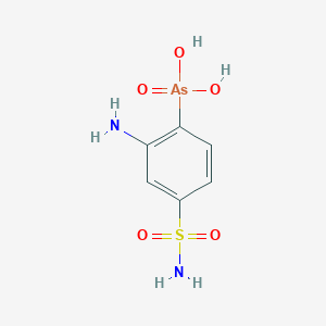 molecular formula C6H9AsN2O5S B1170611 (2-氨基-4-磺酰胺苯基)胂酸 CAS No. 1134-98-1