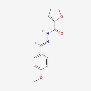 molecular formula C13H12N2O3 B11706158 (E)-N'-(4-methoxybenzylidene)furan-2-carbohydrazide 