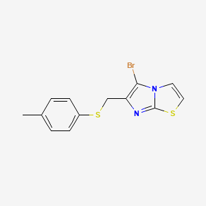 5-Bromo-6-{[(4-methylphenyl)sulfanyl]methyl}imidazo[2,1-b][1,3]thiazole