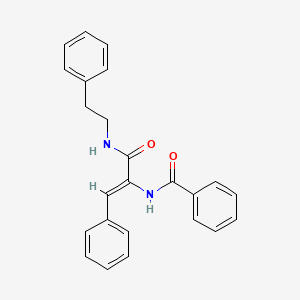 (Z)-N-(3-oxo-3-(phenethylamino)-1-phenylprop-1-en-2-yl)benzamide