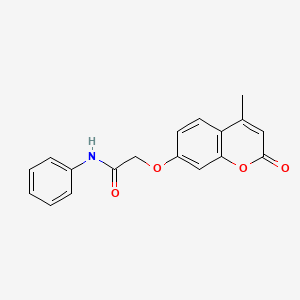 2-[(4-methyl-2-oxo-2H-chromen-7-yl)oxy]-N-phenylacetamide