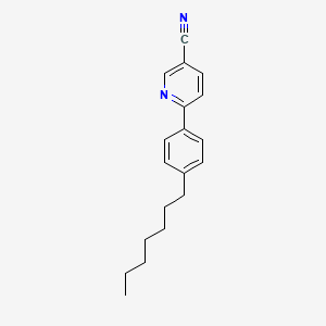 6-(4-Heptylphenyl)pyridine-3-carbonitrile