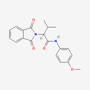 2-(1,3-dioxo-1,3-dihydro-2H-isoindol-2-yl)-N-(4-methoxyphenyl)-3-methylbutanamide