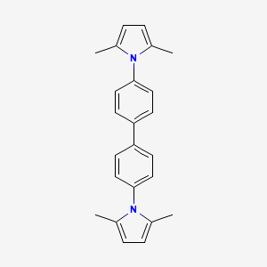 molecular formula C24H24N2 B11706338 1,1'-biphenyl-4,4'-diylbis(2,5-dimethyl-1H-pyrrole) 